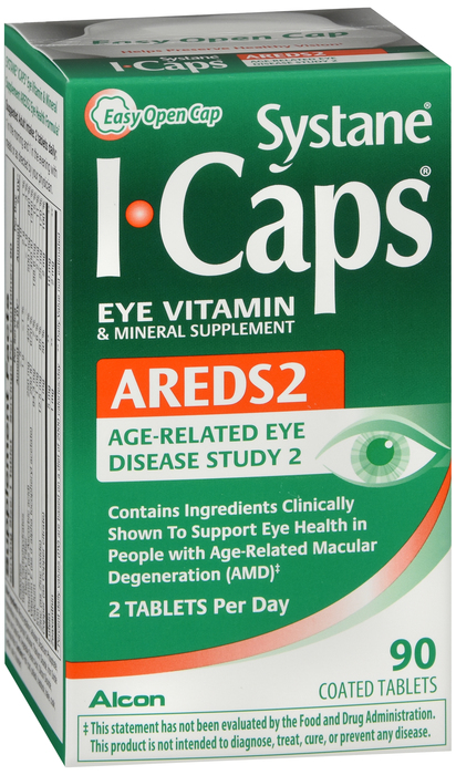 Alcon - Systane ICaps Eye Vitamin & Mineral Supplement, AREDS 2 Formula ...