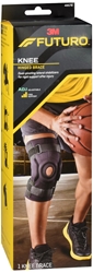 Futuro Hinged Knee Brace, Adjust to Fit, Black, Firm Stabilizing Support 