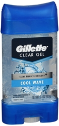 Gillette Anti-Perspirant Deodorant Clear Gel Cool Wave 4 oz 