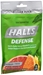 Halls Defense Vitamin C Drops Sugar Free Assorted Citrus 25 Each - 312546632615