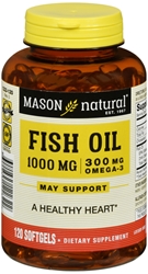 Mason Vitamins Fish Oil 1000 mg Omega-3 Softgels, 60 Count 