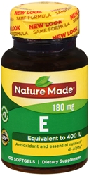 Nature Made E Vitamin 400 I.U. Dietary Supplement Softgels - 100 CT 