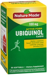 Nature Made Ubiquinol CoQ10 (Coenzyme Q 10) 100 mg Softgels 30 Ct 