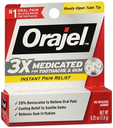 Orajel Maximum Strength Toothache Pain Relief Gel 0.25 oz 