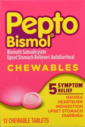 Pepto-Bismol Tablets Original 12 Each 