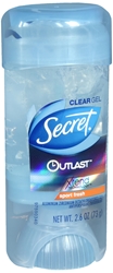 Secret Outlast Antiperspirant & Deodorant Clear Gel, Sport Fresh 2.7 oz 