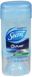 Secret Outlast Xtend Antiperspirant & Deodorant Clear Gel, Unscented 2.7 oz 