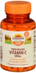 Sundown Naturals Vitamin C 500 mg Capsules Time Release 90 Capsules Each 