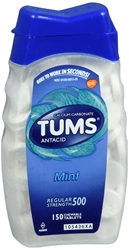 TUMS Antacid, Regular Strength Chewable Tablets, Mint 150 each 