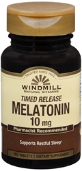 Windmill Melatonin Tabs, 10 mg, 60 count 