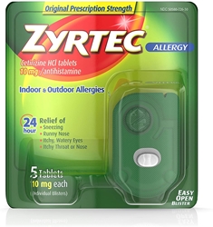 Zyrtec Allergy 10 mg Tablets 5 each 