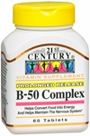 21ST CENTURY VITAMIN B-50 COMPLEX TABLETS 60CT 