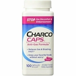 CharcoCaps Anti-Gas Formula 100 Capsules 