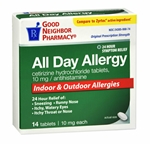 GNP ALLERGY 24HR CETIRIZINE TAB 14CT 