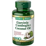 Nature's Bounty Garcinia Cambogia & Coconut Oil Dietary Supplement Softgels, 60 count 