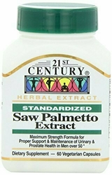 21st Century Saw Palmetto Extract 320mg Capsules, 60 Ct 