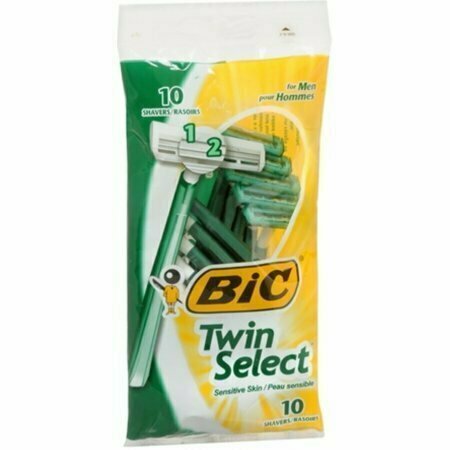 Bic Twin Select Shavers For Men Sensitive Skin 10 Each 