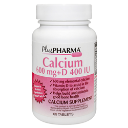 Calcium 600+D Plus Pharma 