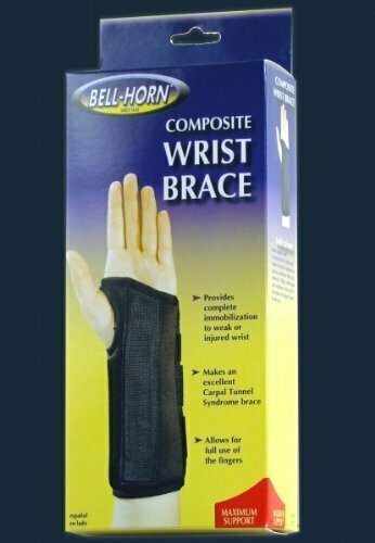 Composite Wrist Brace in Black size: Medium, Wrist: Left 