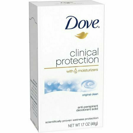 Dove Clinical Protection Anti-Perspirant Deodorant Solid Original Clean 1.70 oz 