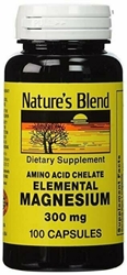 Elemental Magnesium Amino Acid Chelate 300 mg 100 Caps 