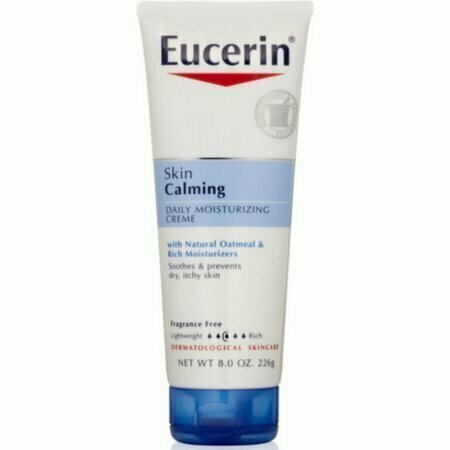 Eucerin Calming Daily Moisturizer Creme 8 oz 