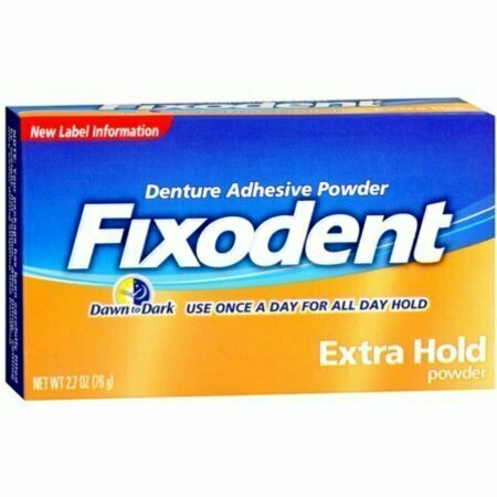 Fixodent Denture Adhesive Powder Extra Hold 2.70 oz 