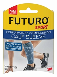 Futuro Sport Performance Compression Calf Sleeve, Small/Medium 