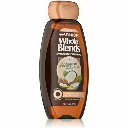 Garnier Whole Blends Smoothing Shampoo, Coconut Oil & Cocoa Butter Extracts 12.50 oz 