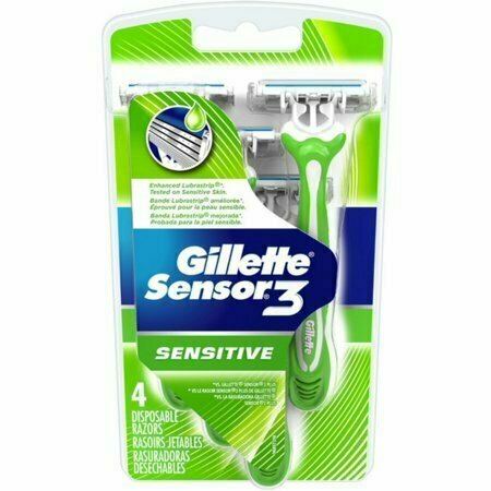 Gillette Sensor 3 Disposable Razors Mens 4 Each 