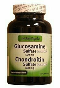 Glucosamine Chondroitin 500/400 Basic Organics 60 Caps 