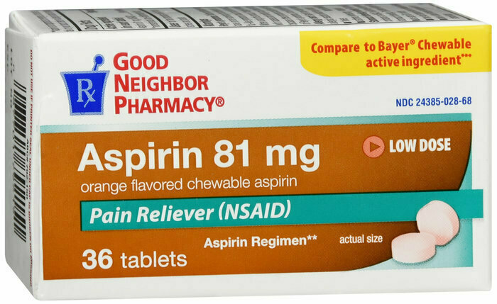 GNP Aspirin 81MG 36 tabs 