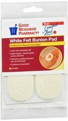 GNP BUNION FELT SHIELD PAD 3X8 