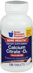 GNP CALCIUM CITRATE+D TAB 120 