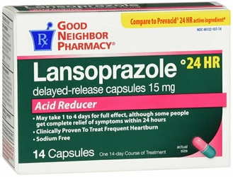 GNP LANSOPRAZOLE 15MG 14 CAPSULES 