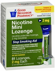 GNP NICOTINE 2MG MINT MINI LOZENGES 