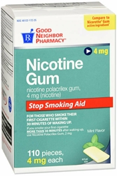 GNP NICOTINE MINT 4MG GUM 110 CT 