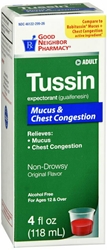 GNP TUSSIN MUCUS & CHEST CONGESTION 4OZ 