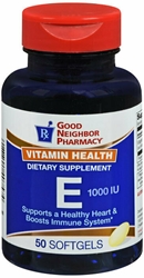 GNP VITAMIN E 1000 IU SOFTGEL CAPS 50 CT 