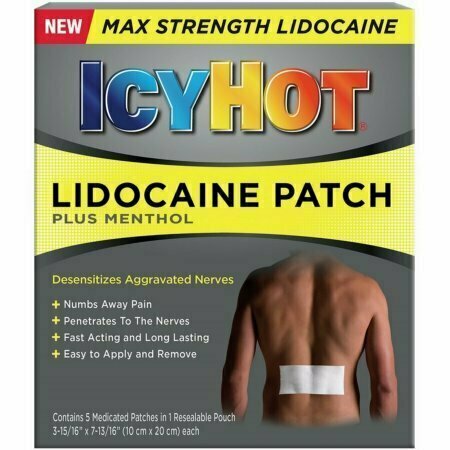 Icy Hot Lidocaine Patch Plus Menthol 5 each 