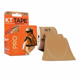 KT Tape Pro Kinesiology Therapeutic Sports Tape, 20 Precut 10 inch Strips, Stealth Beige 