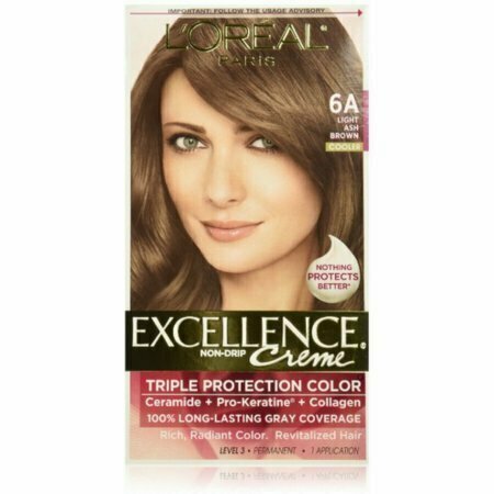 LOreal Paris Excellence Creme Haircolor, Light Ash Brown [6A] (Cooler) 1 each 