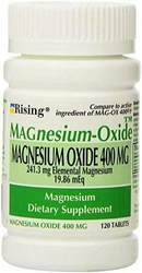 MAGnesium Oxide 400 mg Dietary Supplement Tablets - 120 Tablets 