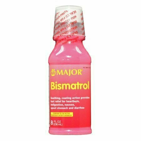 Major Bismatrol Liquid Bismuth Subsalicylate-262 Mg/15 ML Pink 