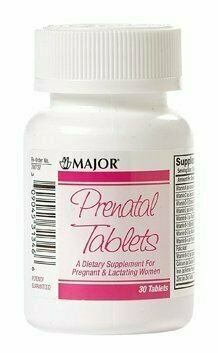 Major Prenatal TABS ASCORBIC ACID-100 MG 30 Tablets 