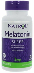 Natrol Melatonin Time Release, 3 mg, 100 Tablets 