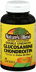 Natures Blend Glucosamine and Chondroitin Double Strength 60 Softgels 