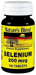 Natures Blend Selenium 200 mcg 100 Tablets 