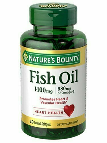 Natures Bounty Fish Oil 1400 mg Omega-3 Softgels 39 each 