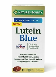 Natures Bounty, Lutein Blue, for Eyes, Softgels (30 Count), Lutein and Zeaxanthin Supplements 